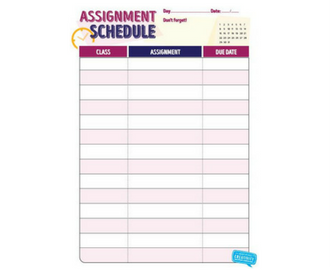 Assignment Schedule